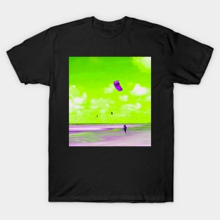 Lonely Kite Beach No. 4 T-Shirt